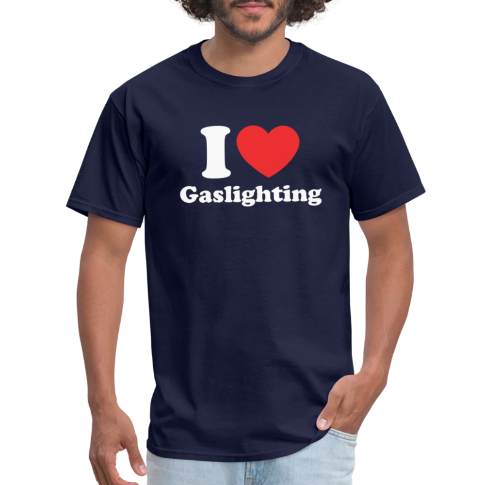 I Heart Gaslighting T-Shirt - navy