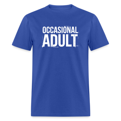 Occasional Adult T-Shirt - royal blue