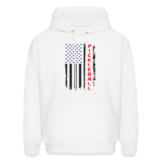 Pickleball Flag Hoodie - Color: white