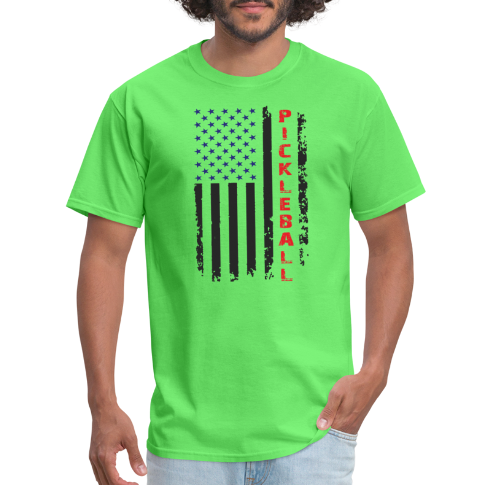 Pickleball Flag T-Shirt - kiwi