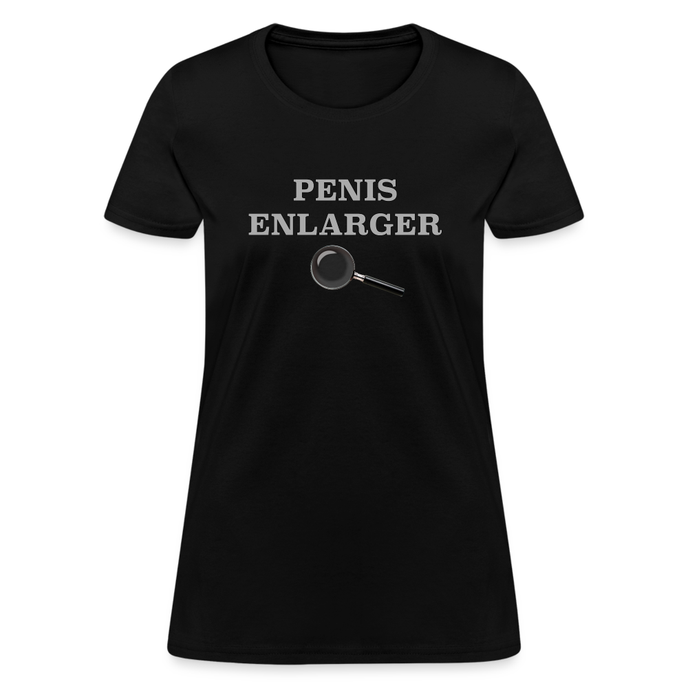 Penis Enlarger Women's T-Shirt (Funny Adult Humor) Color: black