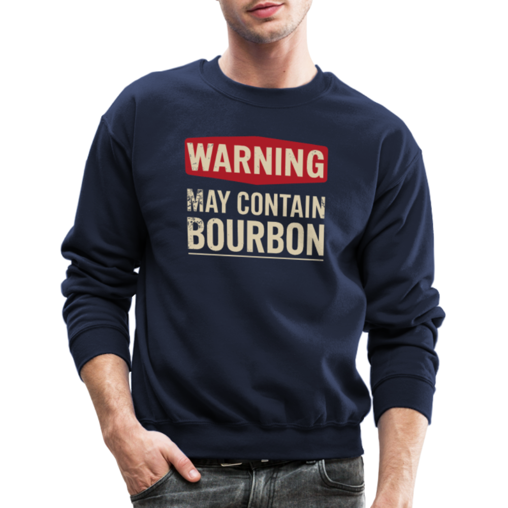 Warning May Contain Bourbon Sweatshirt - navy