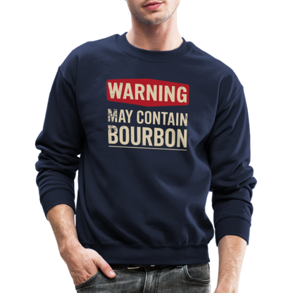 Warning May Contain Bourbon Sweatshirt - navy