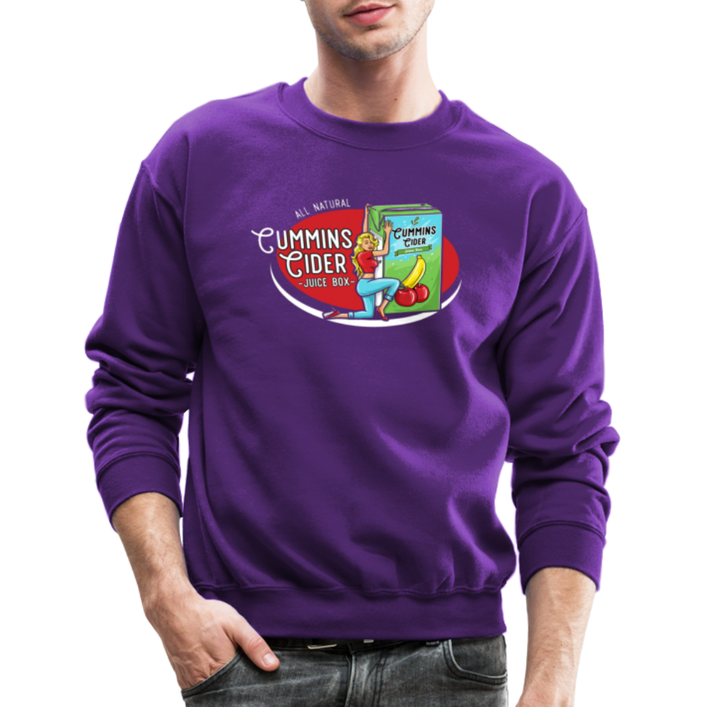 Cummins Cider Juice Box Sweatshirt - purple