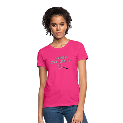 Penis Enlarger Women's T-Shirt (Funny Adult Humor) Color: pink