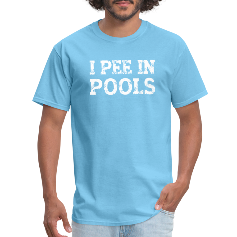 I Pee In Pools T-Shirt - Color: denim