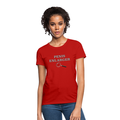 Penis Enlarger Women's T-Shirt (Funny Adult Humor) Color: pink