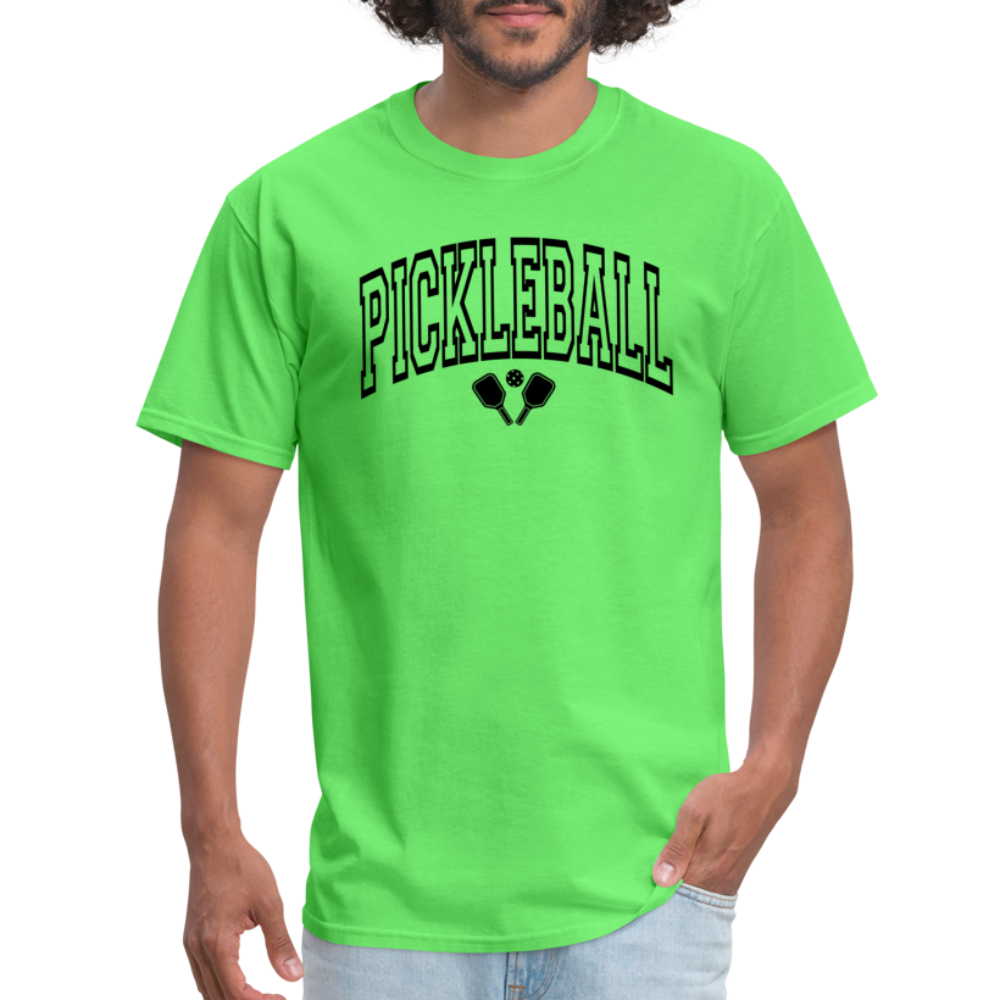 Pickleball T-Shirt (Arched Black Letters) - kiwi