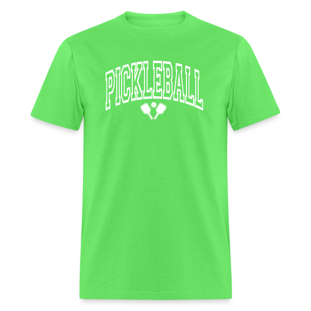 Pickleball T-Shirt (Arched White Letters) - kiwi