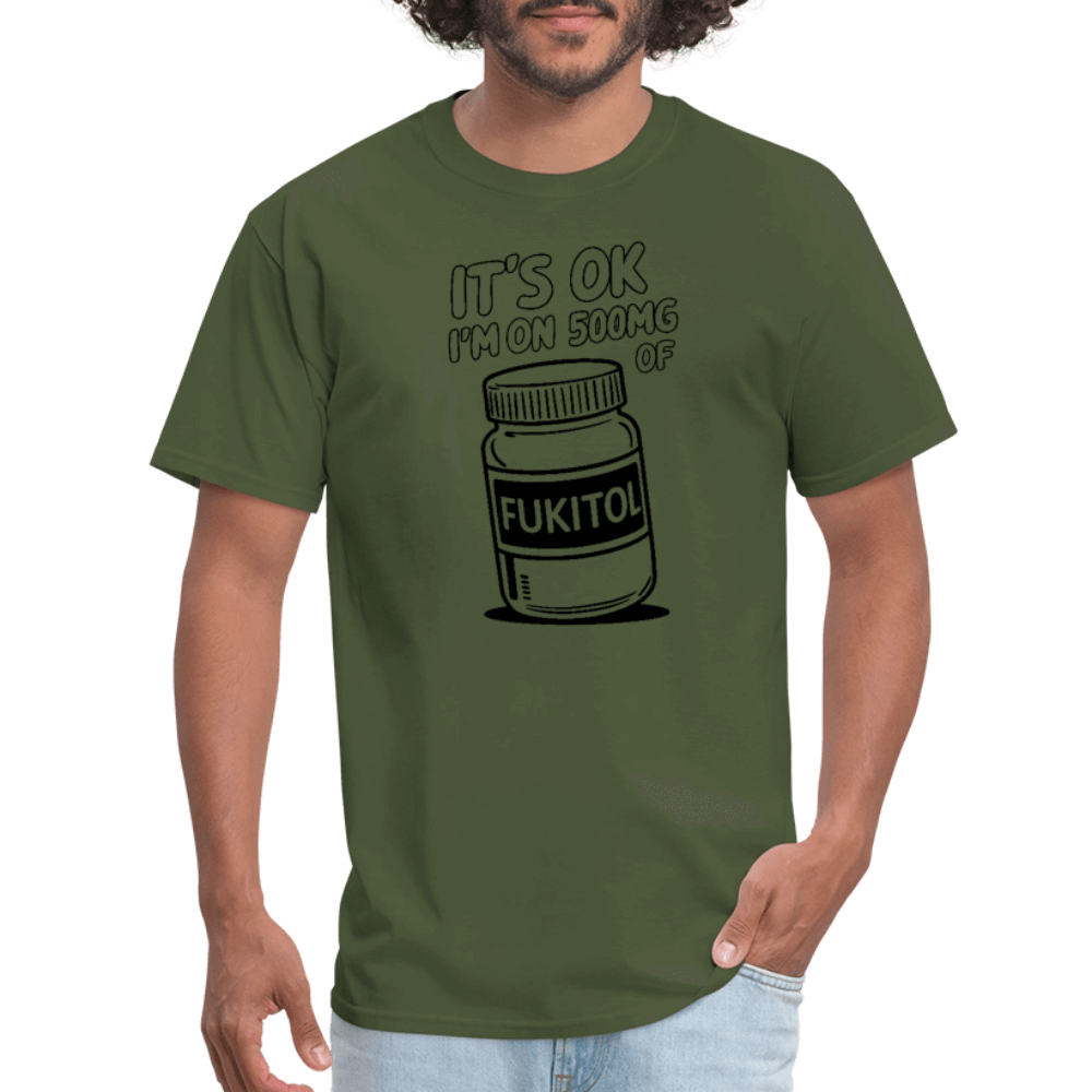 I'm 500mg of Fukitol T-Shirt Color: bright green