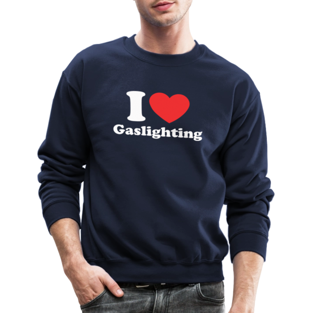 I Heart Gaslighting Sweatshirt - navy