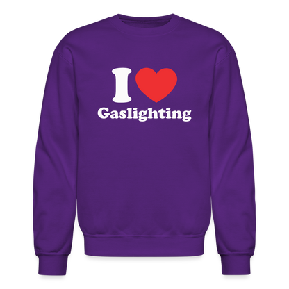 I Heart Gaslighting Sweatshirt - purple