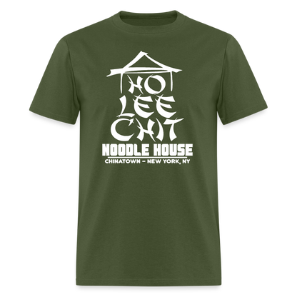 Ho Lee Chit Noodle House T-Shirt - Color: military green