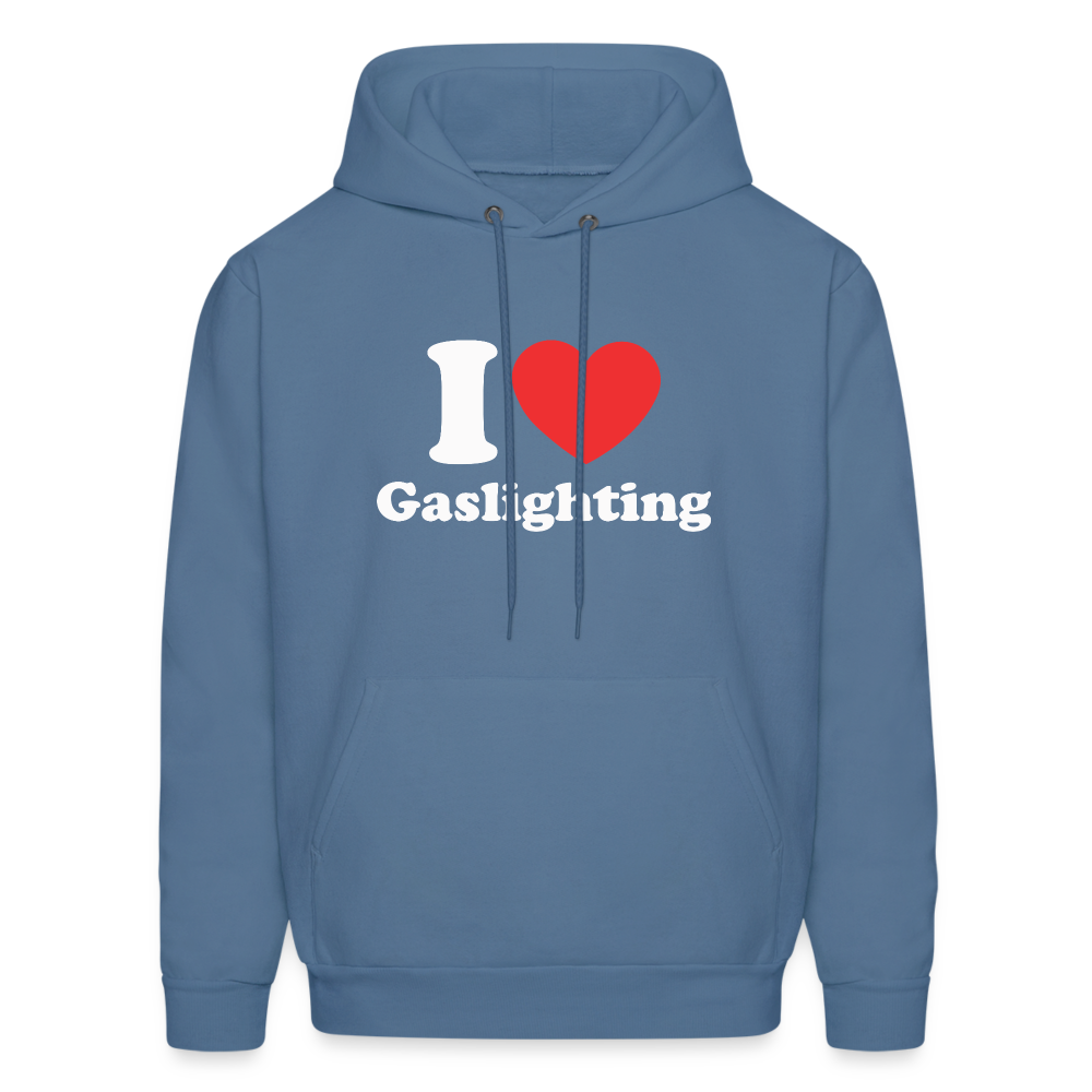 I Heart Gaslighting Hoodie - denim blue