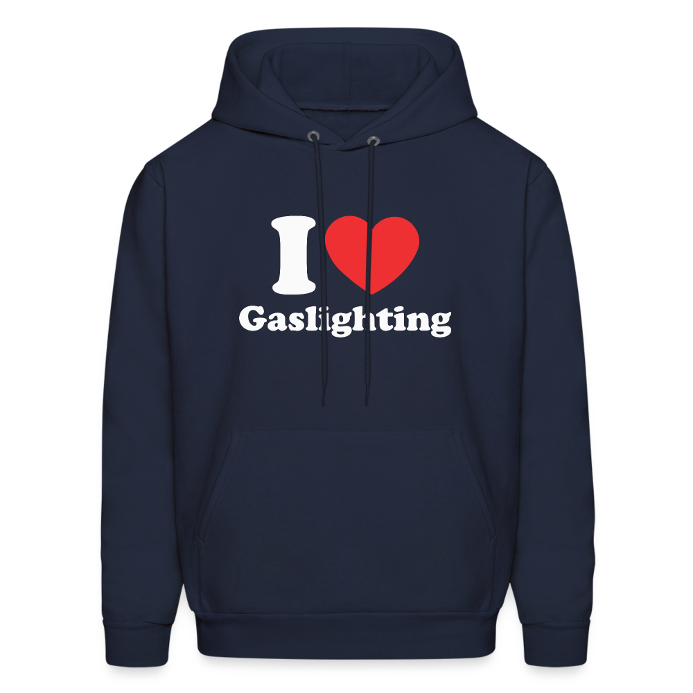 I Heart Gaslighting Hoodie - navy