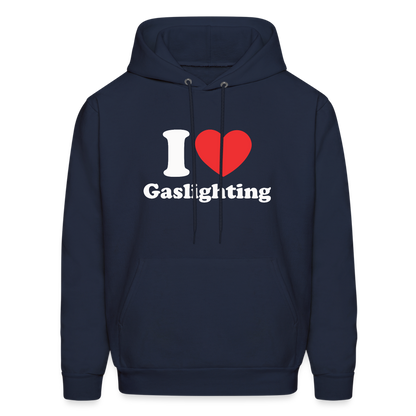 I Heart Gaslighting Hoodie - navy