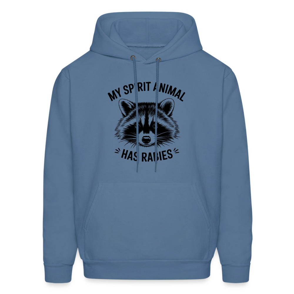 My Spirit Animal Has Rabies Hoodie - Color: denim blue