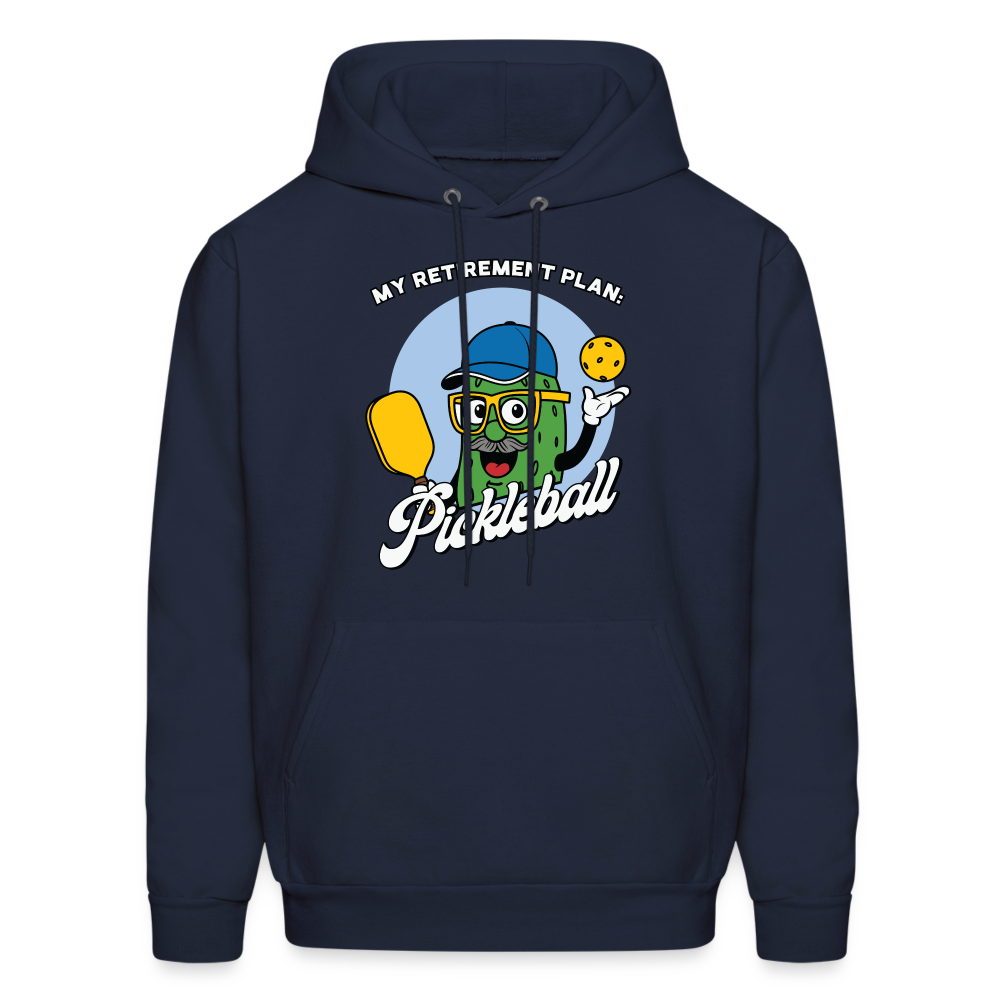 My Retirement Plan: Pickleball Hoodie - Color: navy