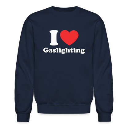 I Heart Gaslighting Sweatshirt - navy