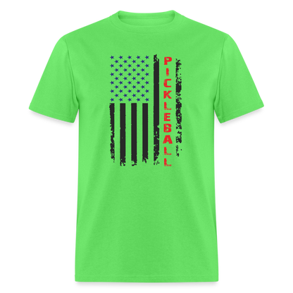 Pickleball Flag T-Shirt - kiwi