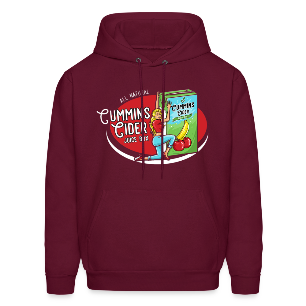 Cummins Cider Juice Box Hoodie - Color: burgundy