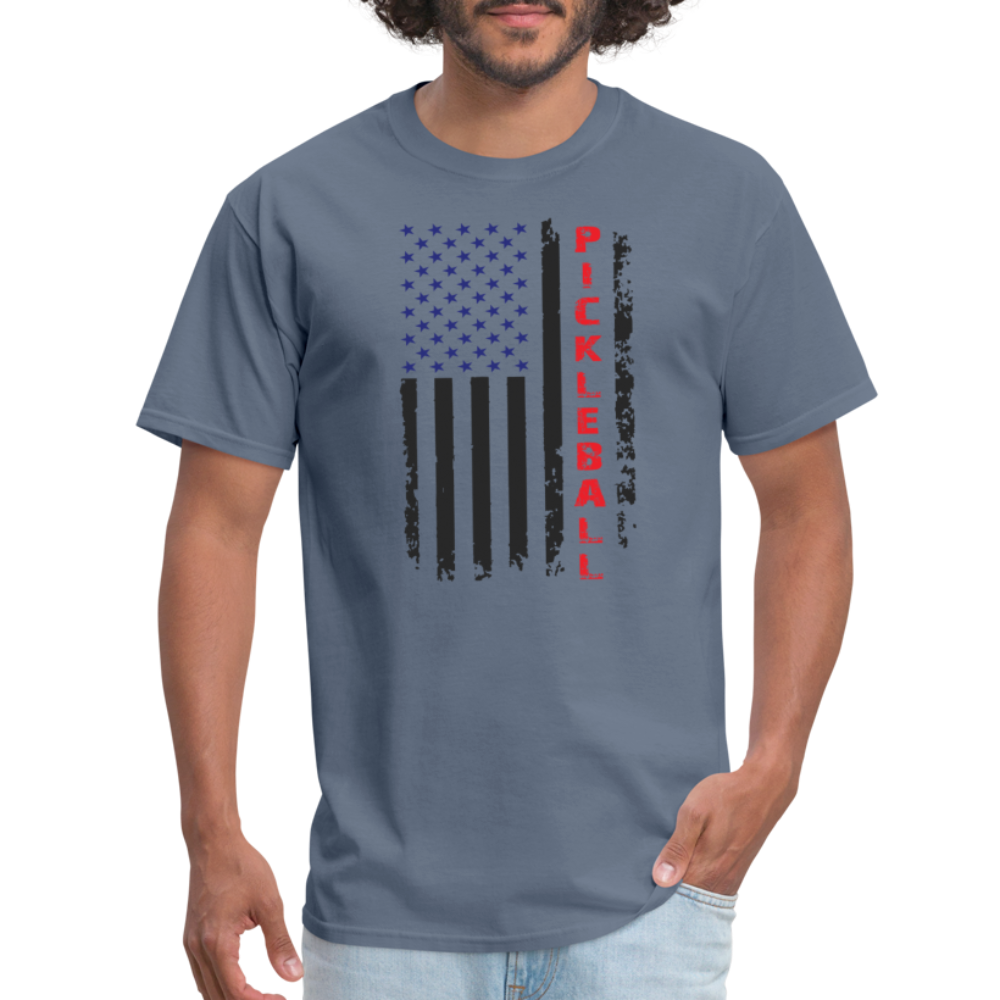 Pickleball Flag T-Shirt - denim