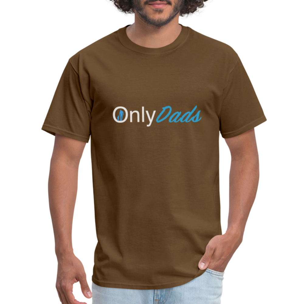 Only Dads T-Shirt (Dad with Child) - brown