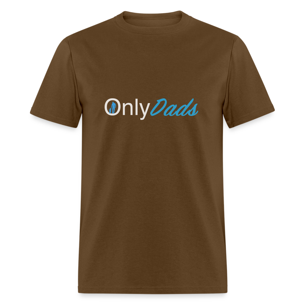 Only Dads T-Shirt (Dad with Child) - brown