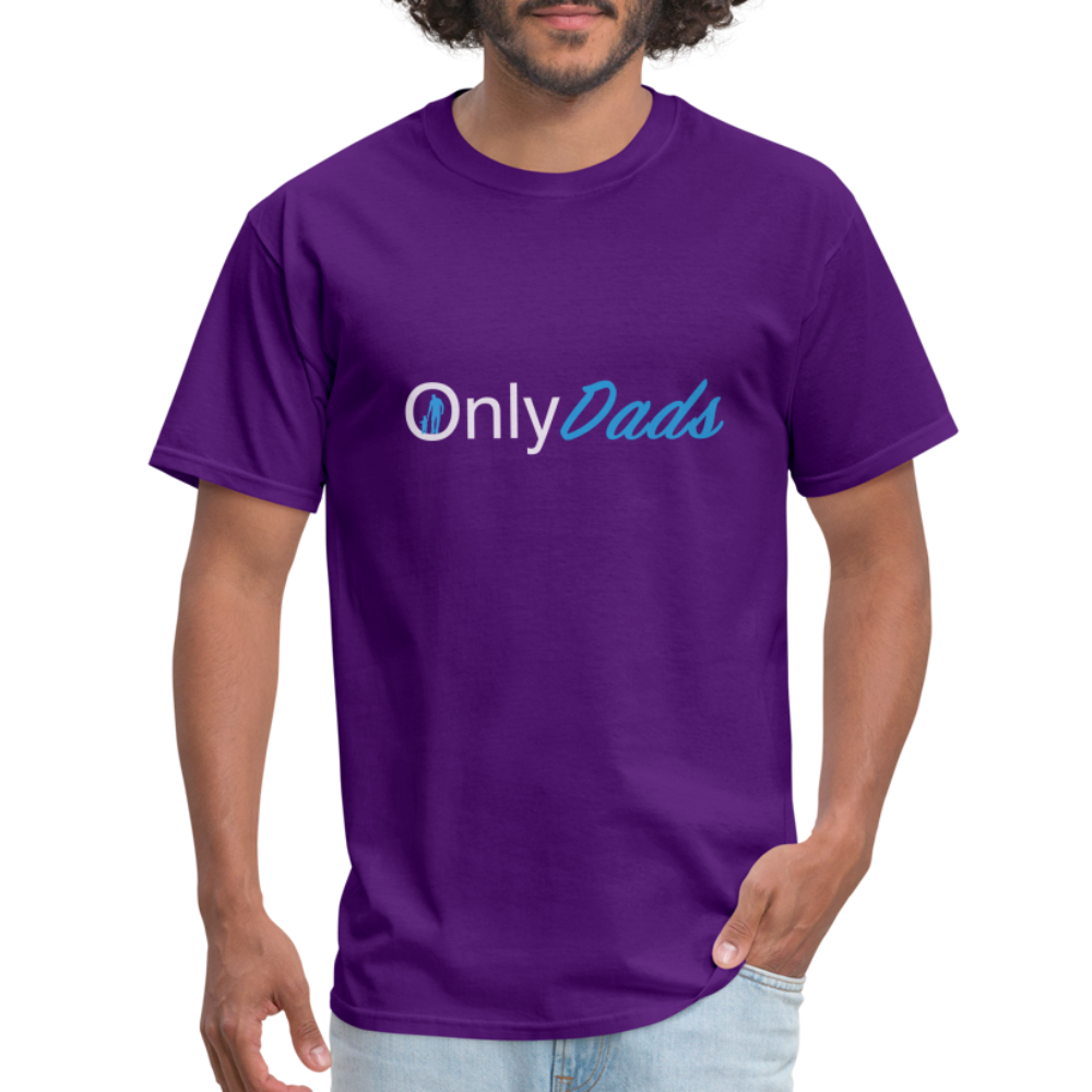 Only Dads T-Shirt (Dad with Child) - purple