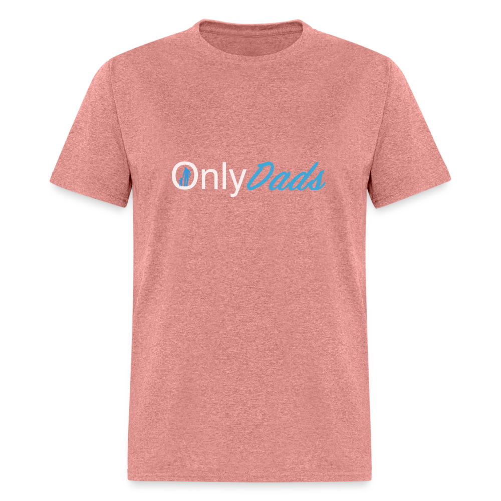 Only Dads T-Shirt (Dad with Child) - heather mauve
