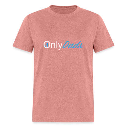 Only Dads T-Shirt (Dad with Child) - heather mauve