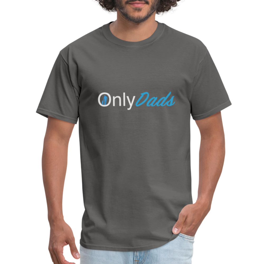 Only Dads T-Shirt (Dad with Child) - charcoal