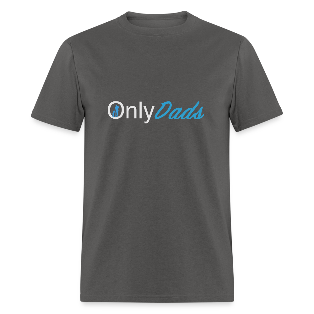 Only Dads T-Shirt (Dad with Child) - charcoal