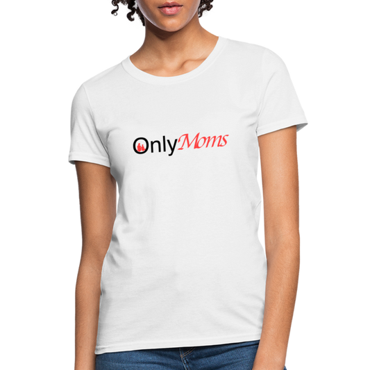 OnlyMoms Women's T-Shirt (Mom and Child) - white