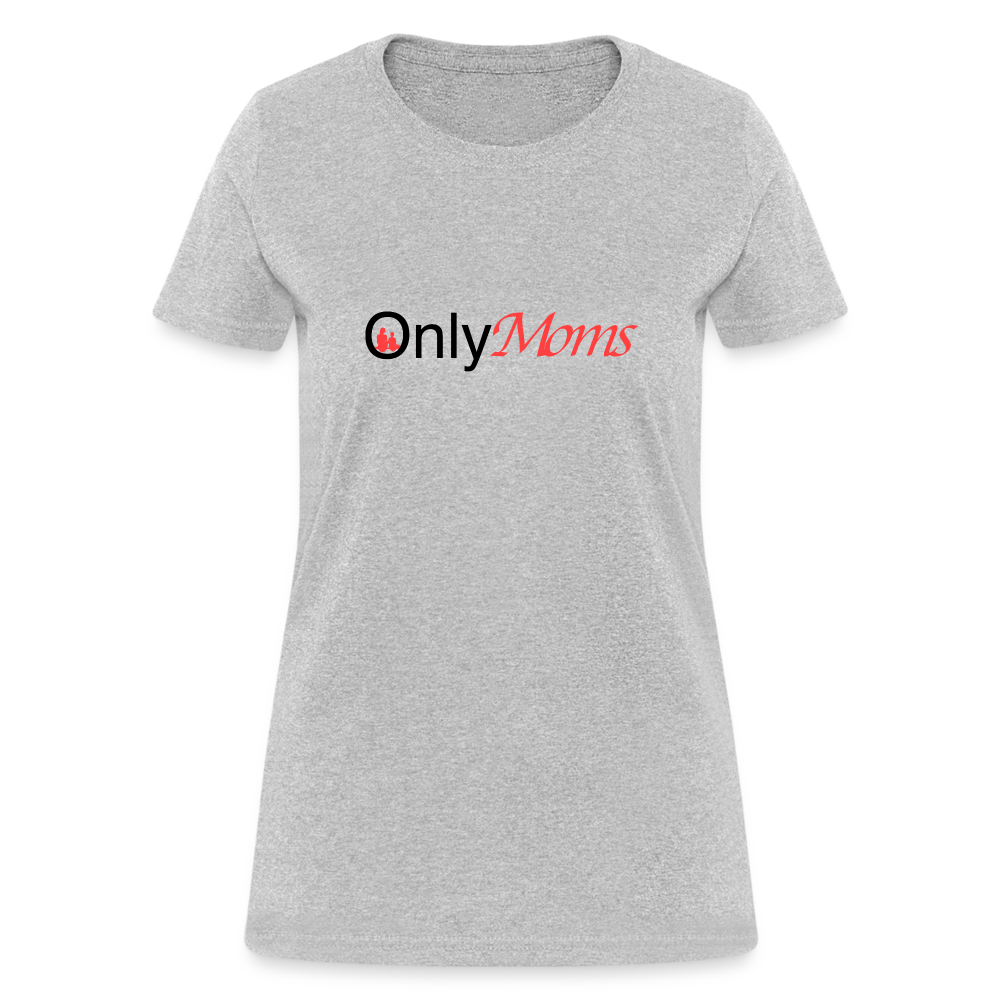 OnlyMoms Women's T-Shirt (Mom and Child) Color: white