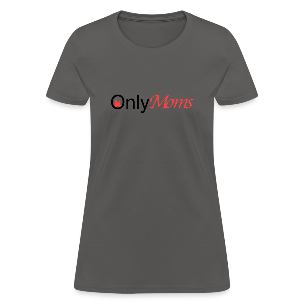 OnlyMoms Women's T-Shirt (Mom and Child) Color: white