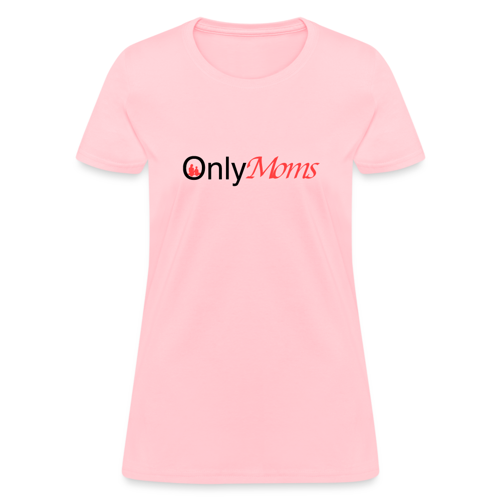 OnlyMoms Women's T-Shirt (Mom and Child) Color: white