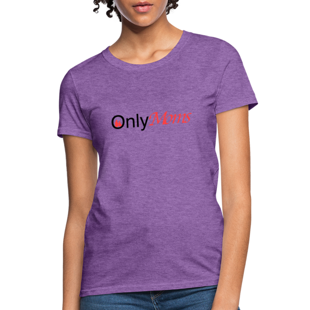 OnlyMoms Women's T-Shirt (Mom and Child) - Color: purple heather