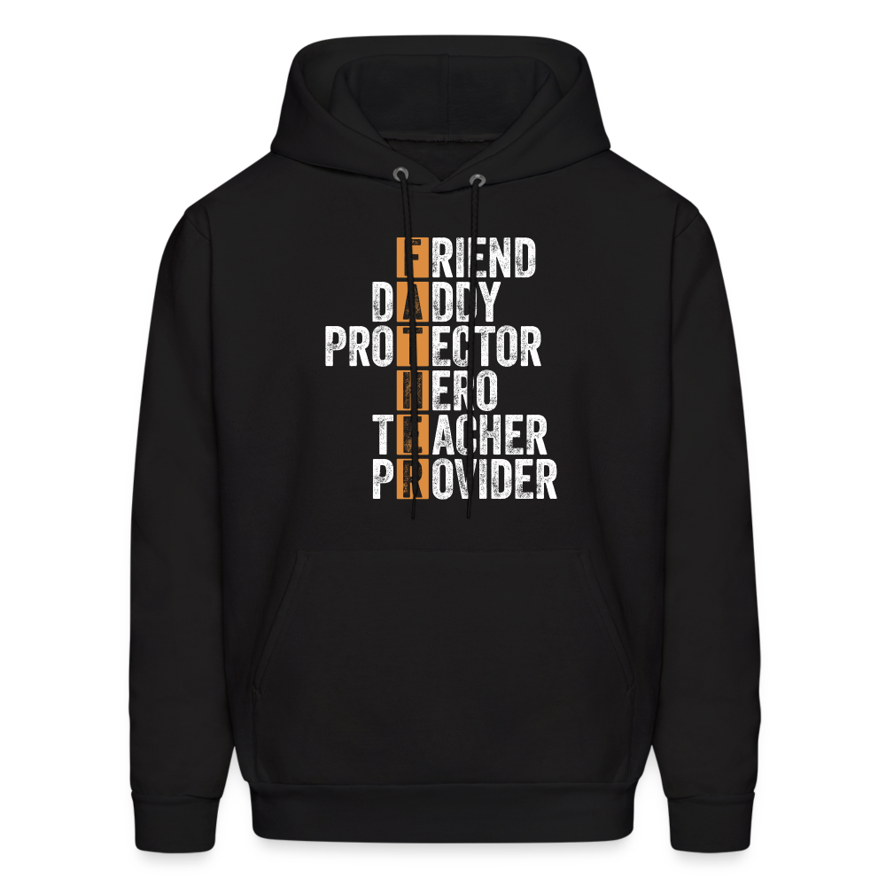 Friend Daddy Protector Hero Teacher Father Hoodie - Color: black