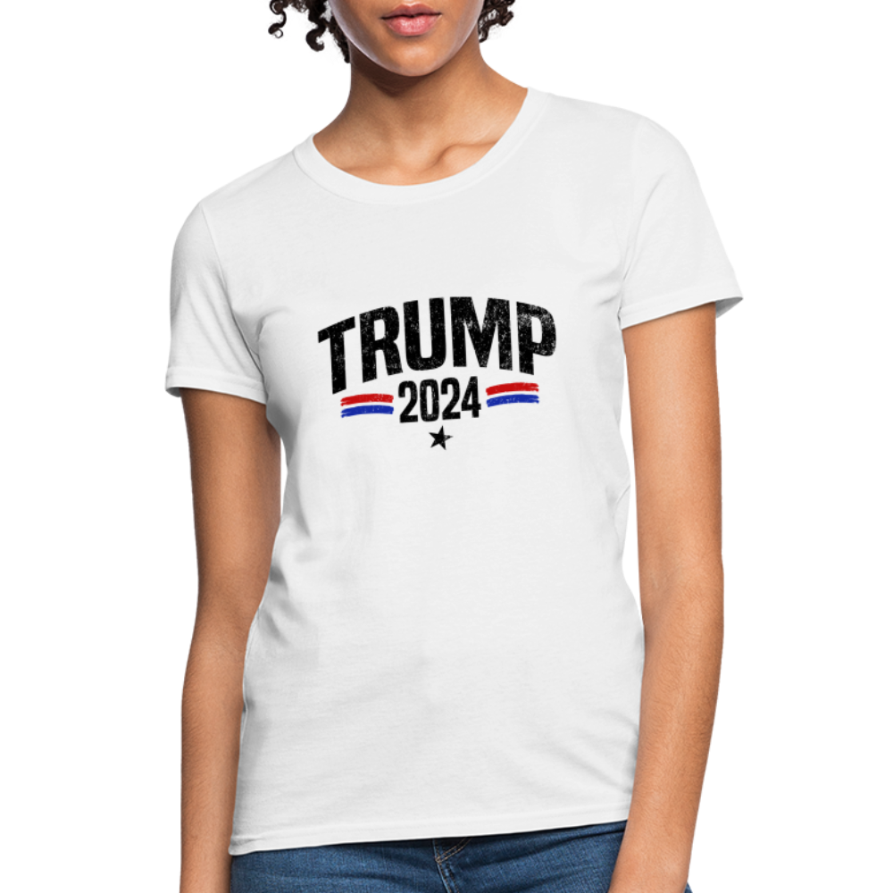 Trump 2024 I Am Voting For The Felon Women's T-Shirt - white