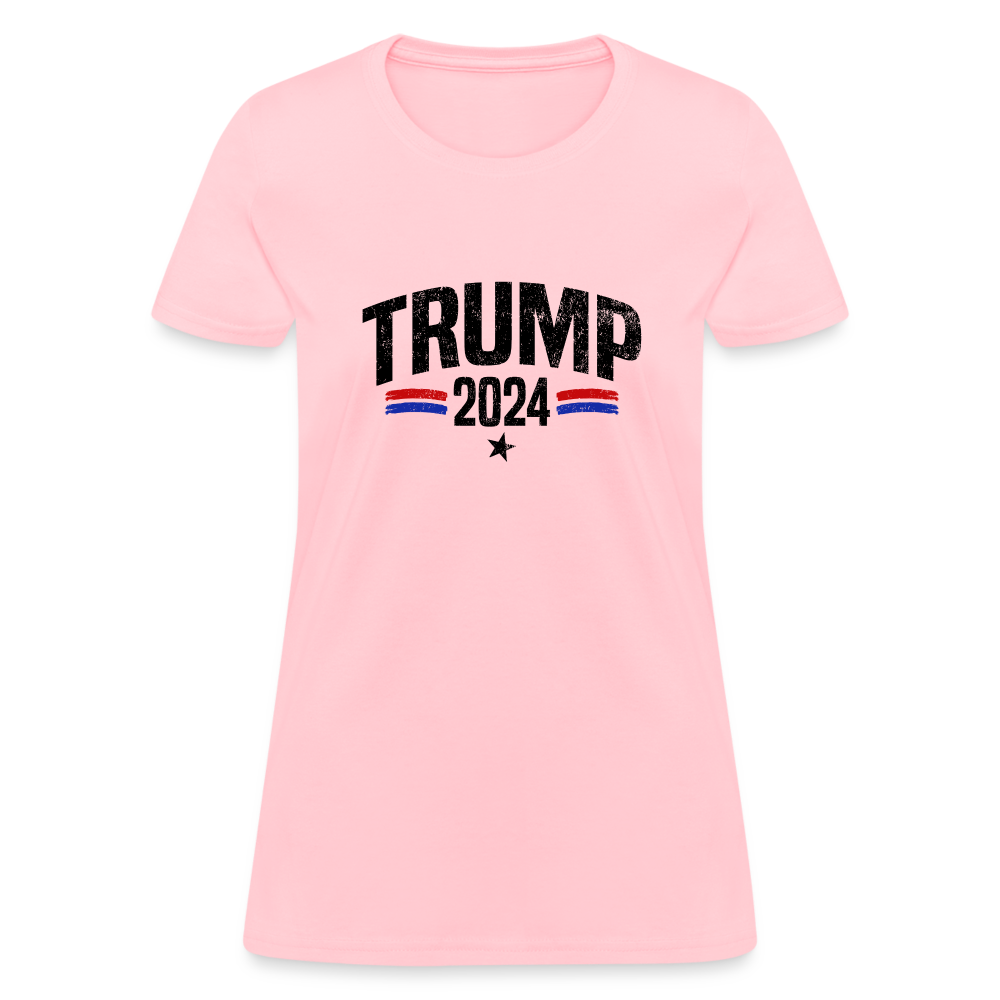Trump 2024 I Am Voting For The Felon Women's T-Shirt - pink