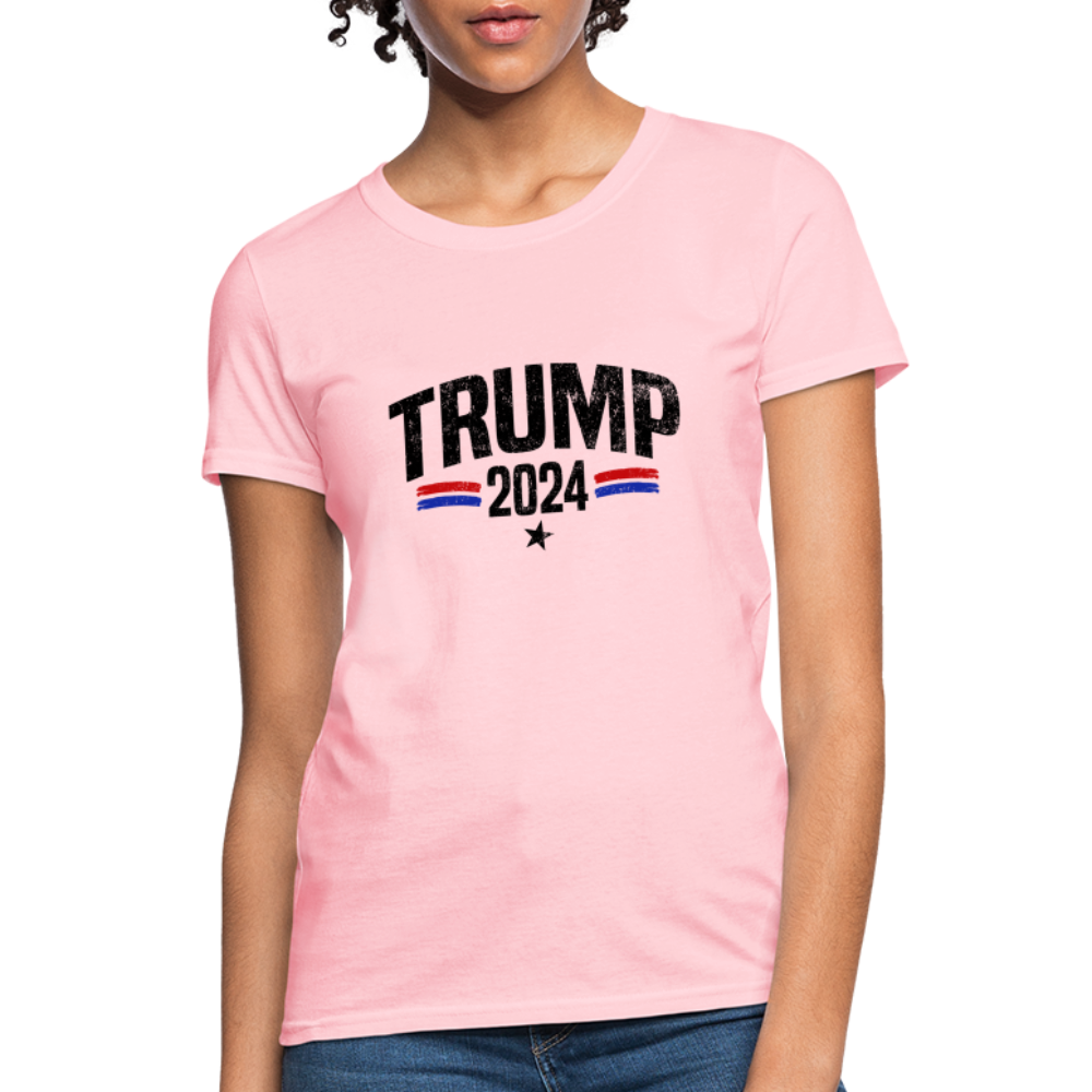 Trump 2024 I Am Voting For The Felon Women's T-Shirt - Color: pink