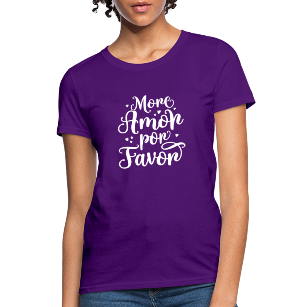 More Amor Por Favor Women's T-Shirt - purple