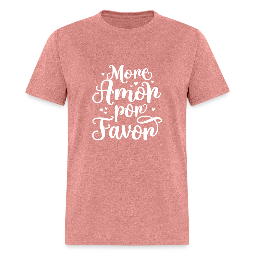 More Amor Por Favor T-Shirt - heather mauve