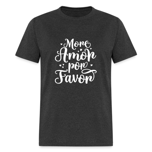 More Amor Por Favor T-Shirt - heather black