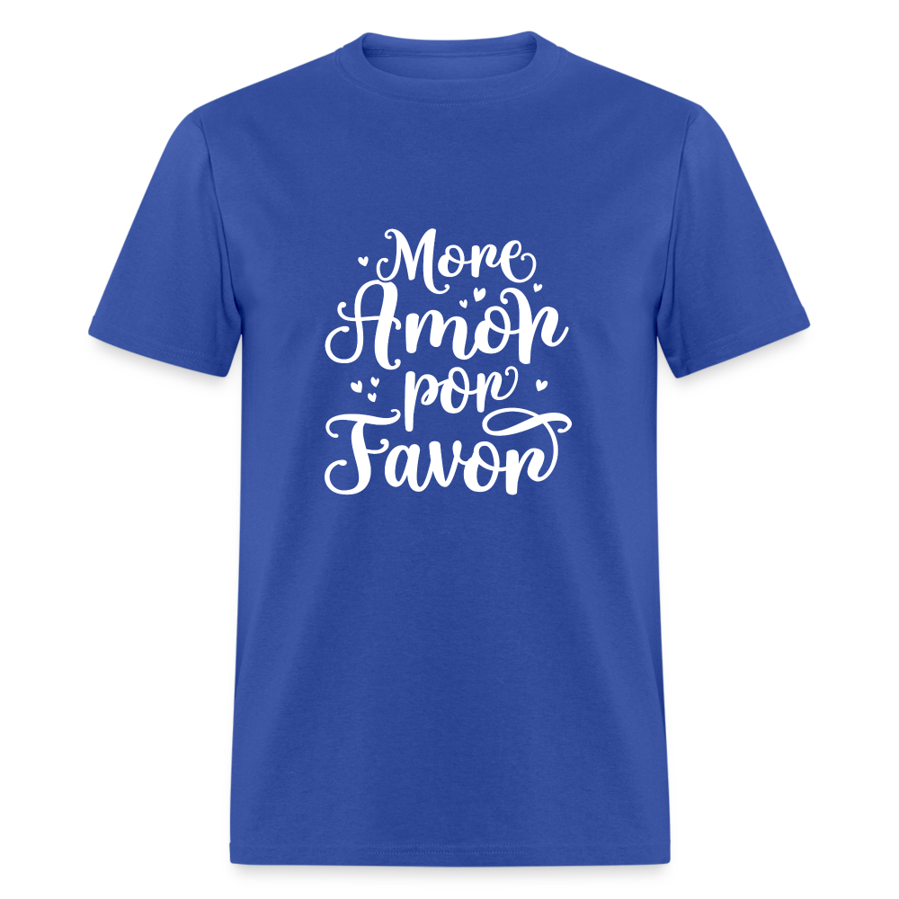 More Amor Por Favor T-Shirt - royal blue