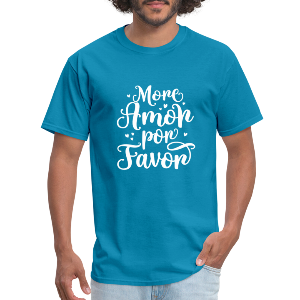 More Amor Por Favor T-Shirt - turquoise