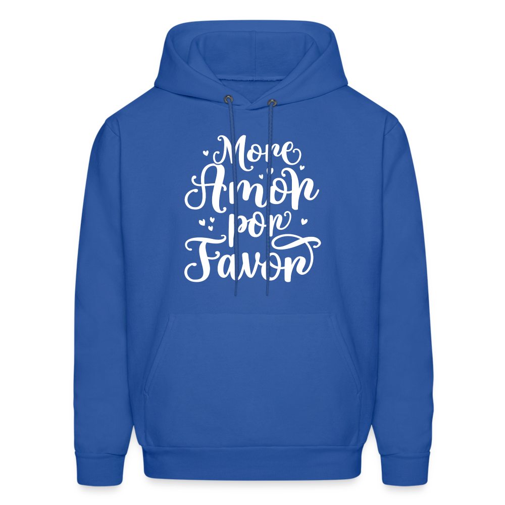 More Amor Por Favor Hoodie - Color: royal blue