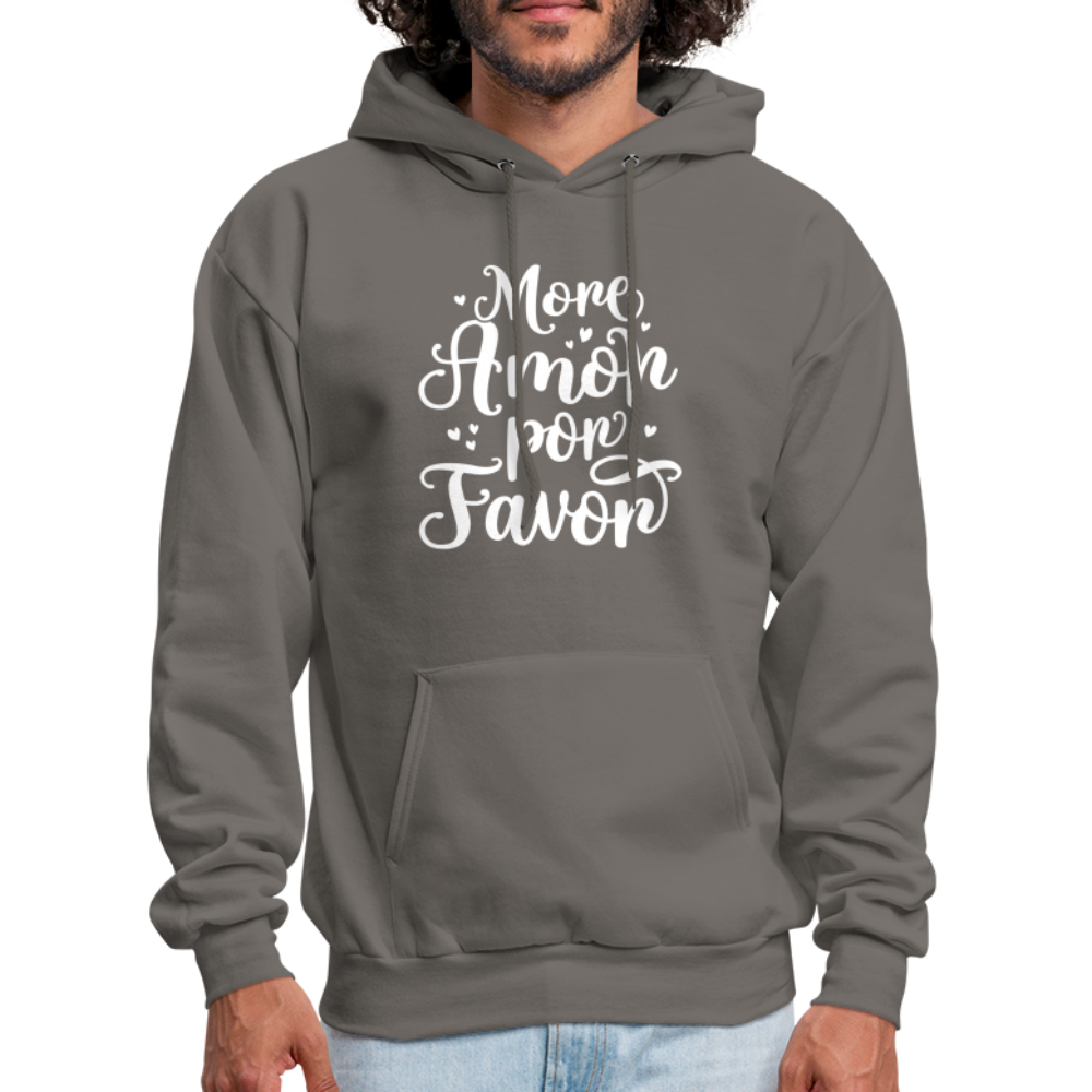 More Amor Por Favor Hoodie - Color: asphalt gray