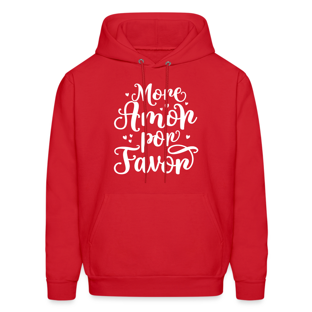 More Amor Por Favor Hoodie - red